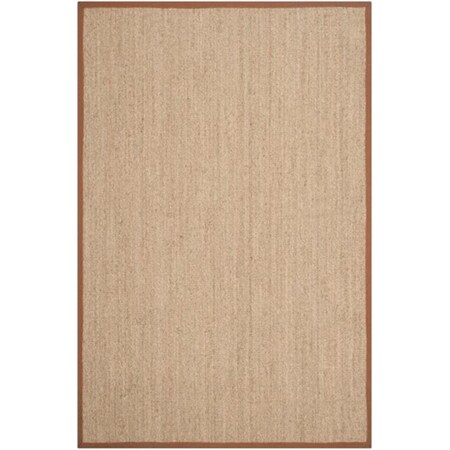 Safavieh Natural Fiber Power Loomed Round Rug- Natural - Brown- 6 x 6 ft. NF115B-6R